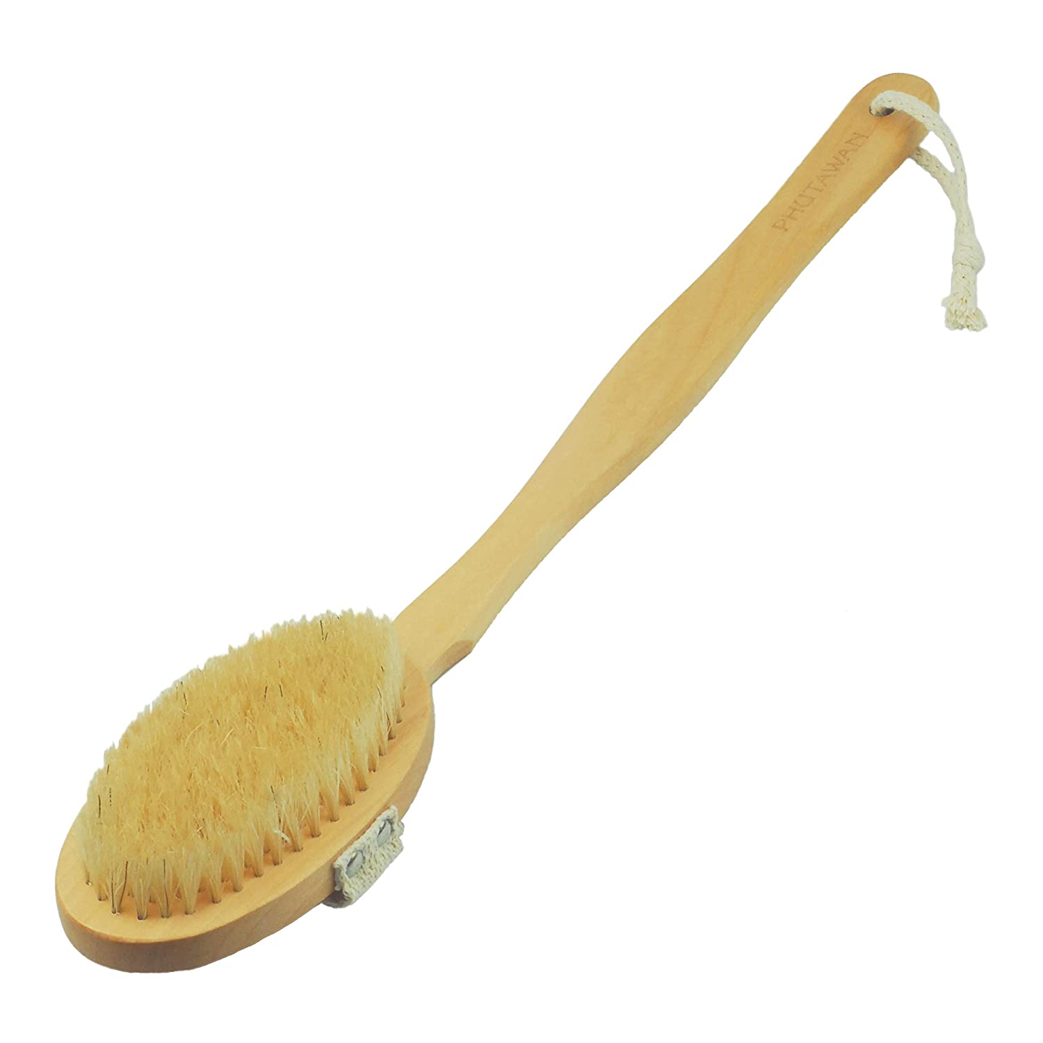 Натуральная антицеллюлитная щетка для тела из Тайланда Phutawan Bath Accessories Wooden Back & Body Brush купить в Москве и Московской области