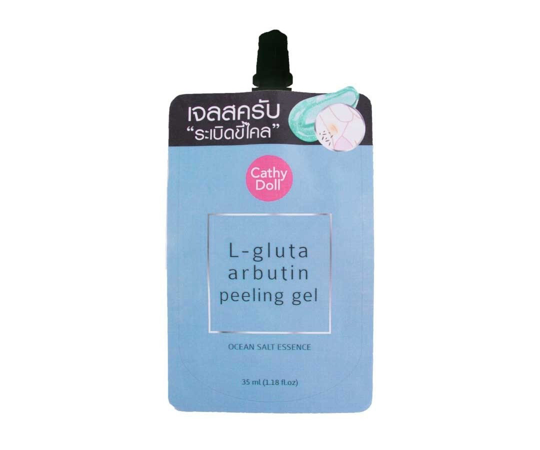 Натуральный пилинг гель для лица и тела с Арбутином Cathy Doll L-gluta Arbutin Peeling Gel 35 мл. Таиланд