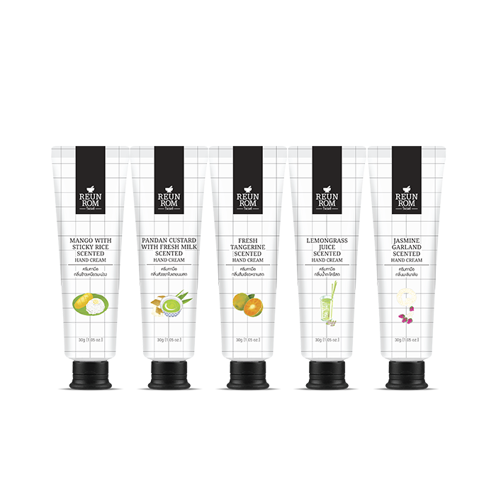 Тайский осветляющий крем для рук Мандарин Reunrom Fresh Tangerine Scented Hand Cream купить в Москве и Московской области.